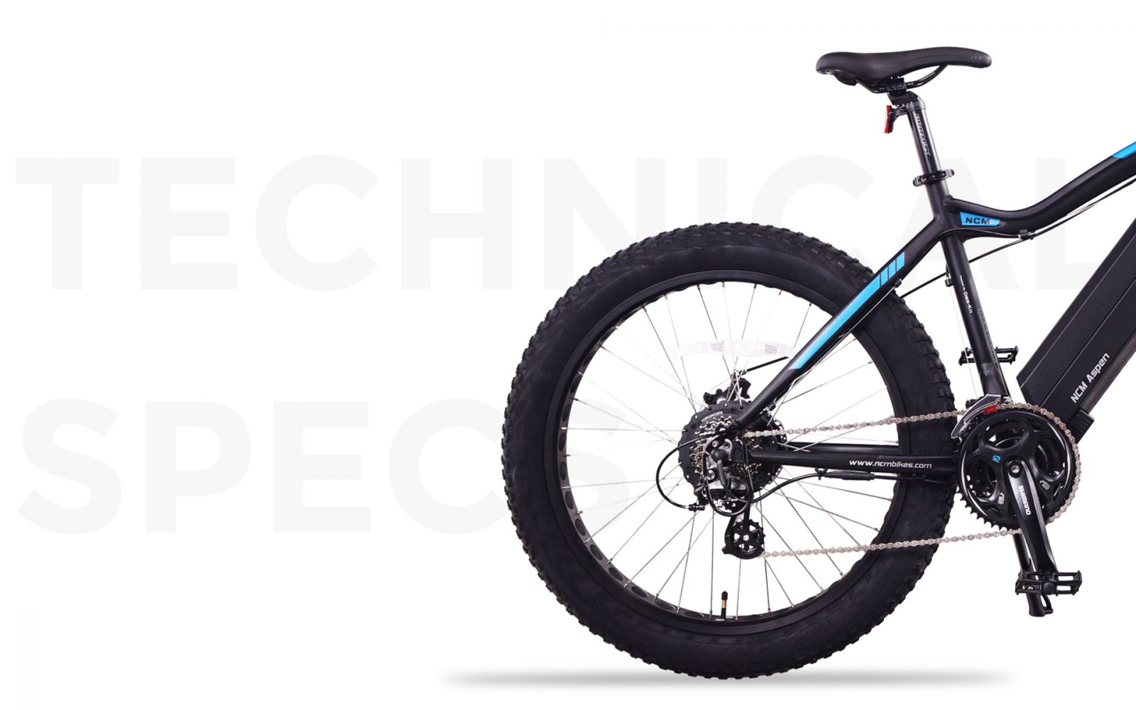 ncm aspen plus electric fat tire bike