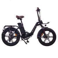 ET.Cycle F1000 Folding Fat E-Bike, 48V 21Ah, 1008Wh, Hydraulic Brakes [Black 20"]